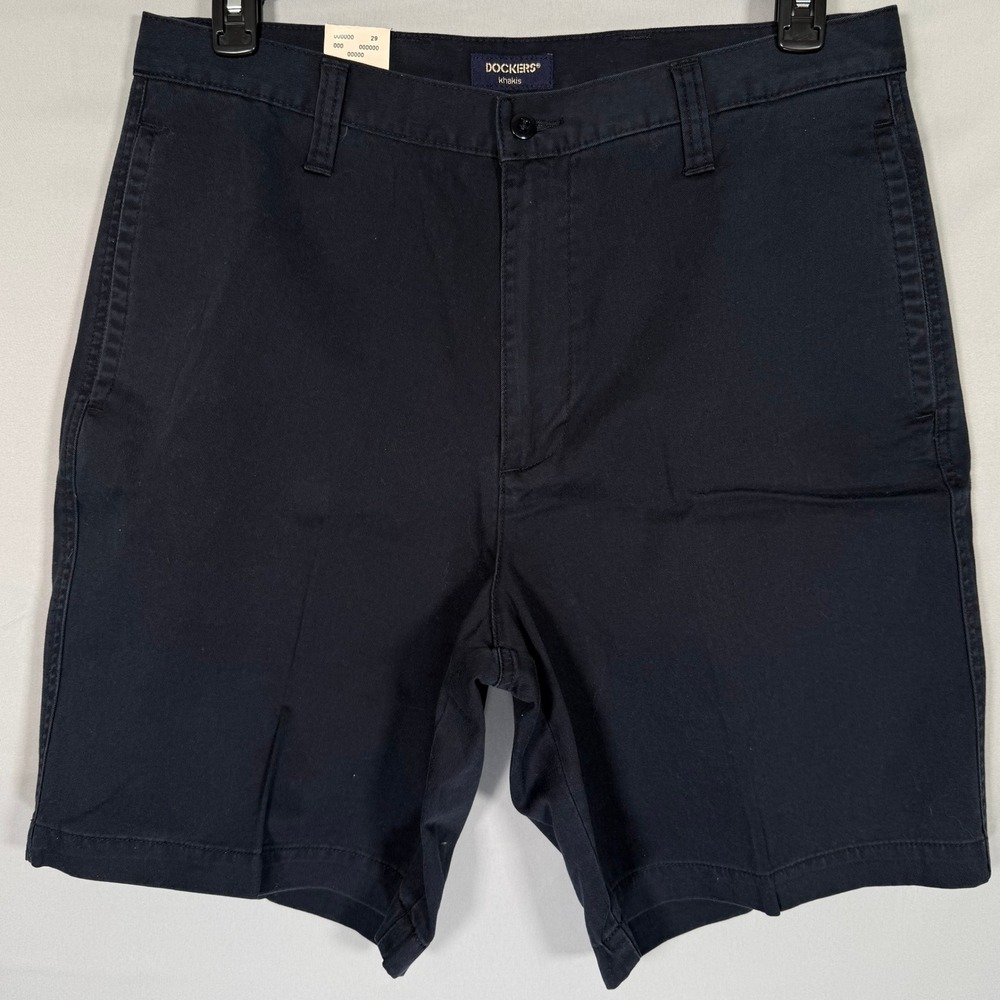 Dockers Courier Short Mens 36 Navy Blue Weathered Gab Cotton Vintage 30564-6519